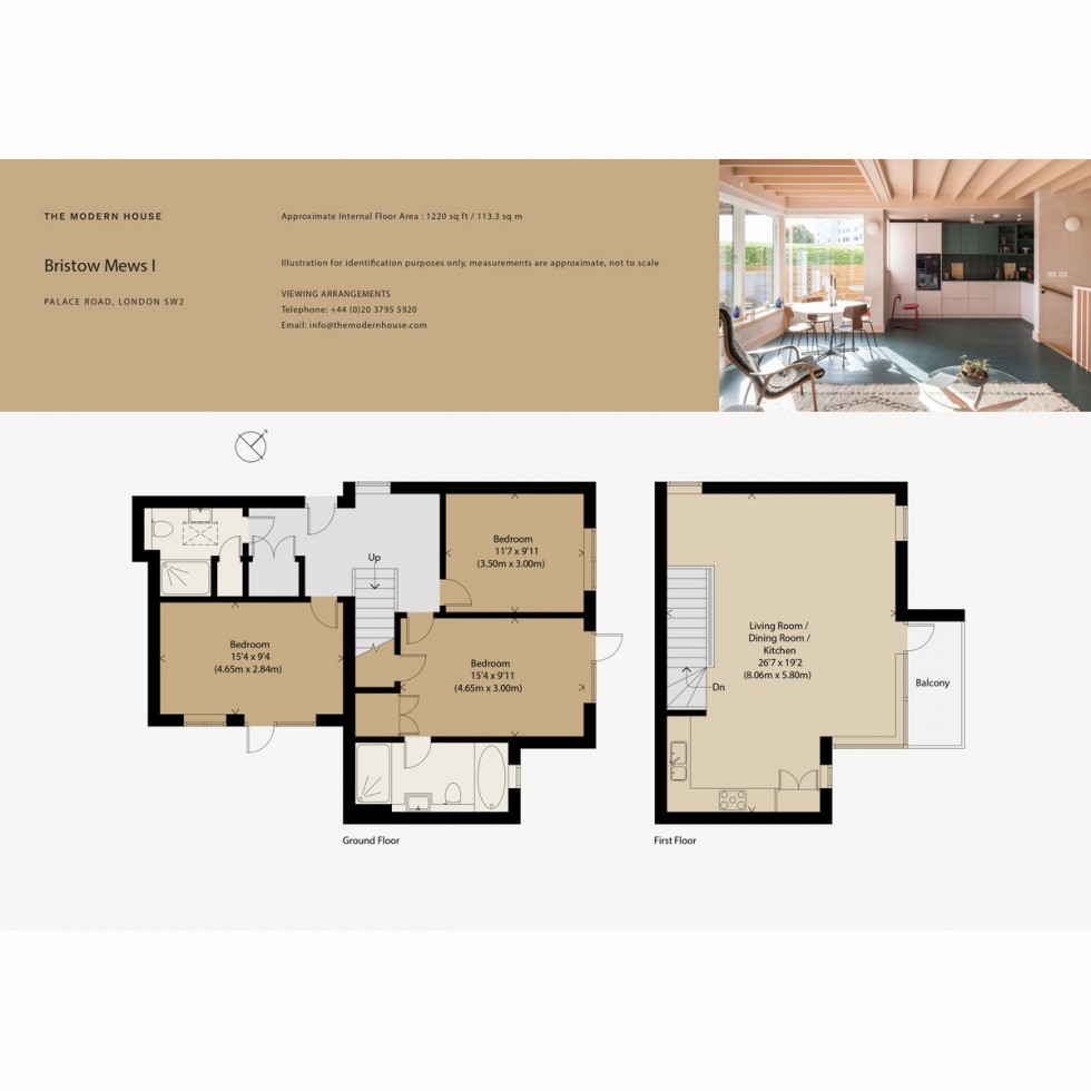 Floorplan for Unit 12b Bristow Mews, London, SW2