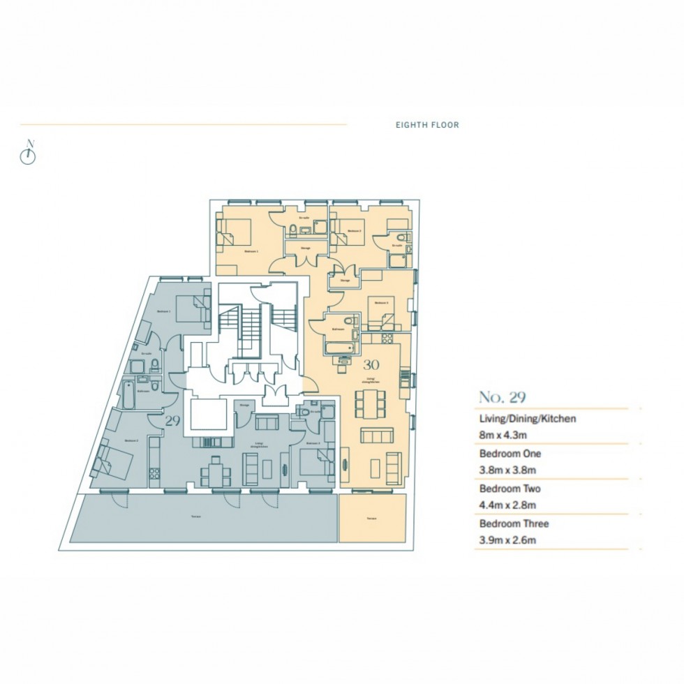 Floorplan for Apt 29 Twenty Two, Nine Elms, SW8