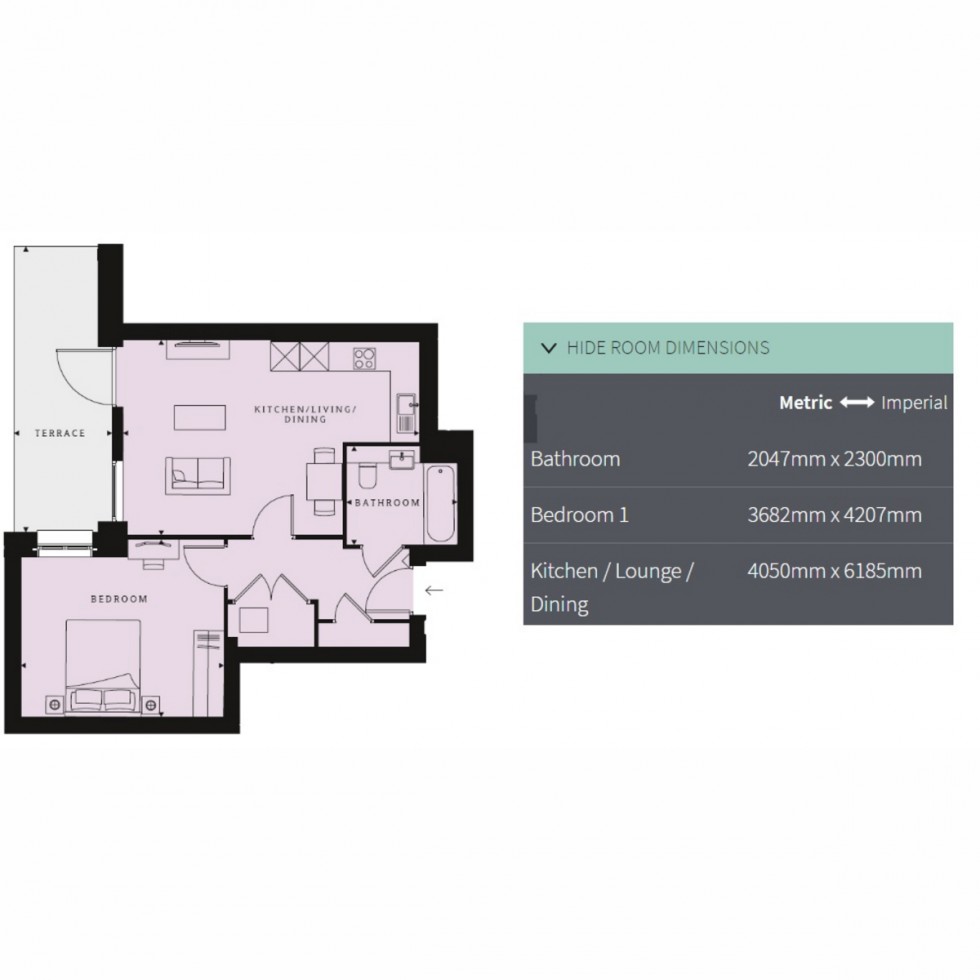 Floorplan for Unit 50 Ridgeway Views, Mill Hill, NW7