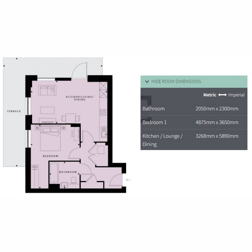 Floorplan for Unit 51 Ridgeway Views, Mill Hill, NW7