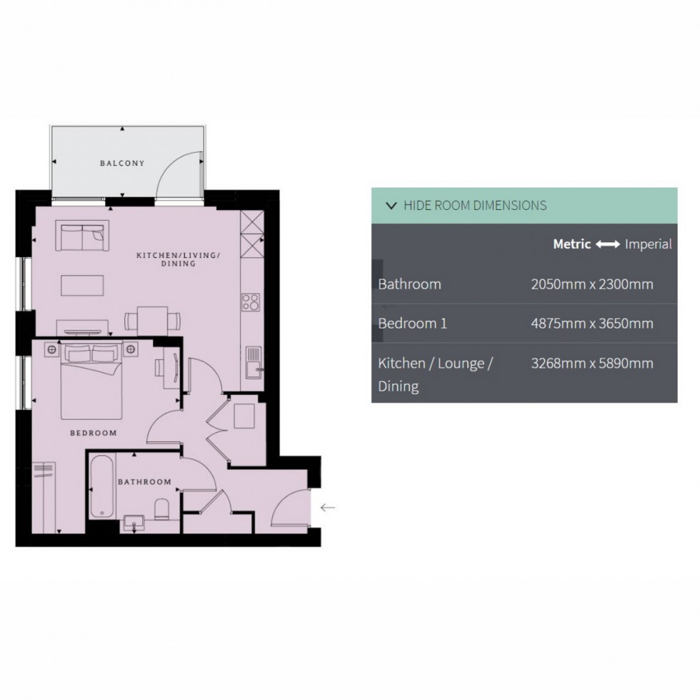 Floorplan for Unit 91 Ridgeway Views, Mill Hill, NW7