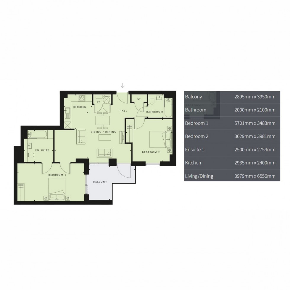 Floorplan for Unit 85 Western Circus, London, W3