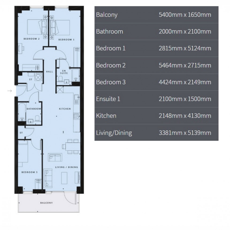 Floorplan for Unit 330 Western Circus, London, W3