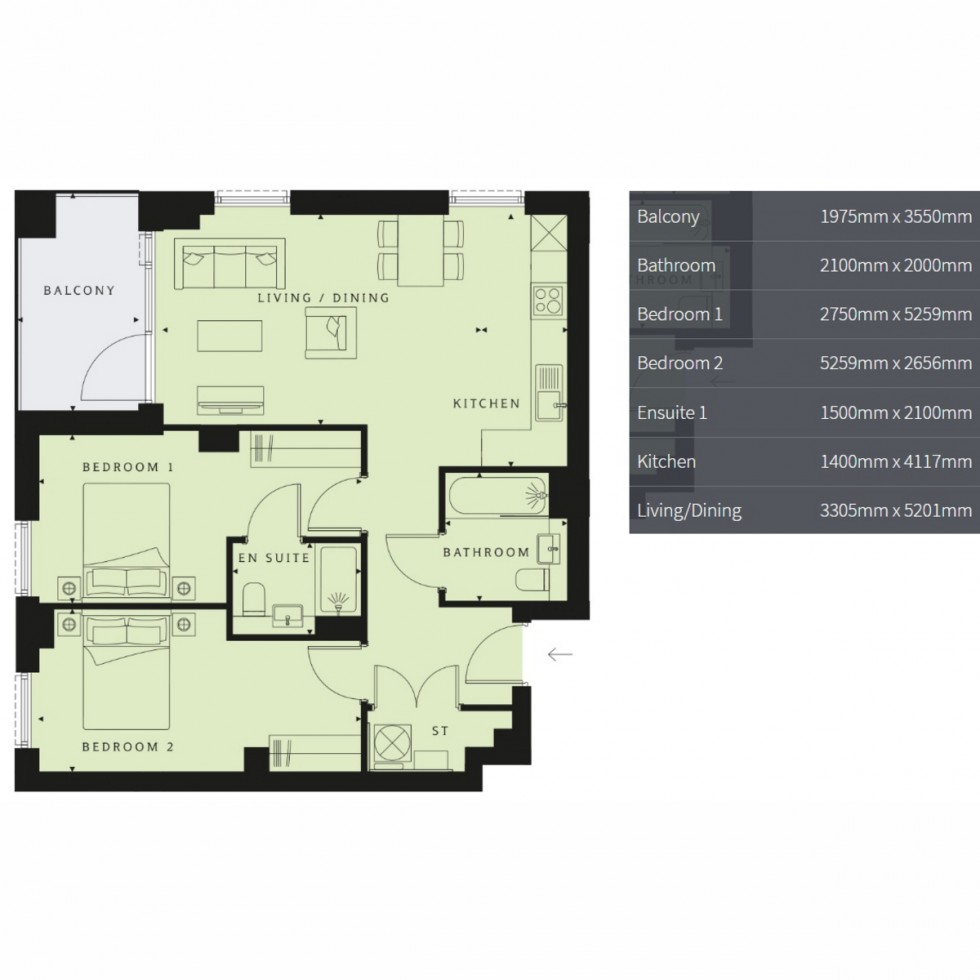 Floorplan for Unit 144 Western Circus, London, W3