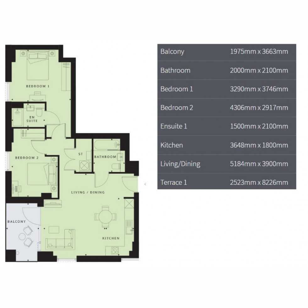 Floorplan for Unit 235 Western Circus, London, W3