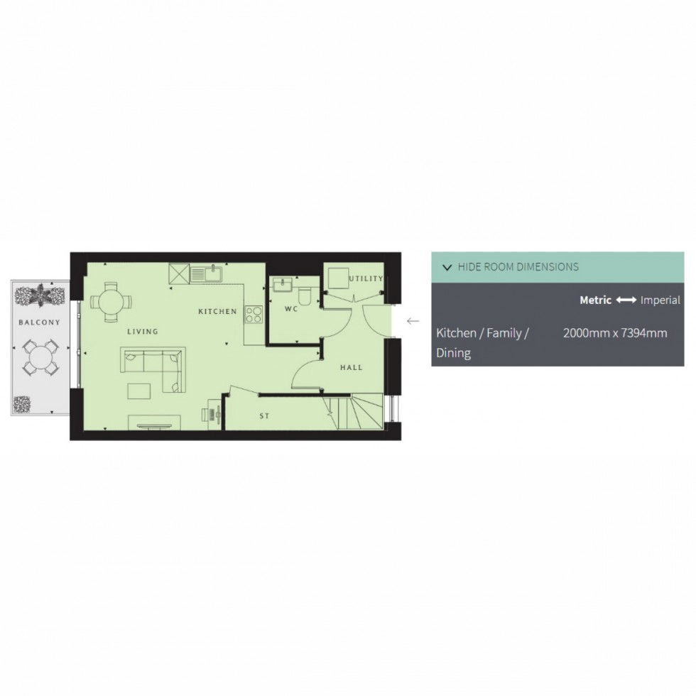 Floorplan for Unit 260 Hendon Waterside, Hendon, NW9