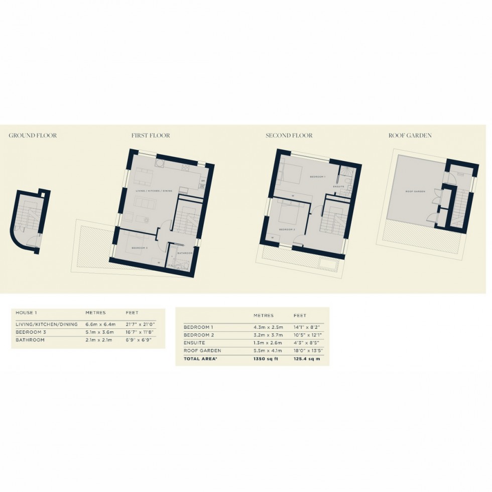 Floorplan for House 1 Tower Bridge Mews, Southwark, SE1