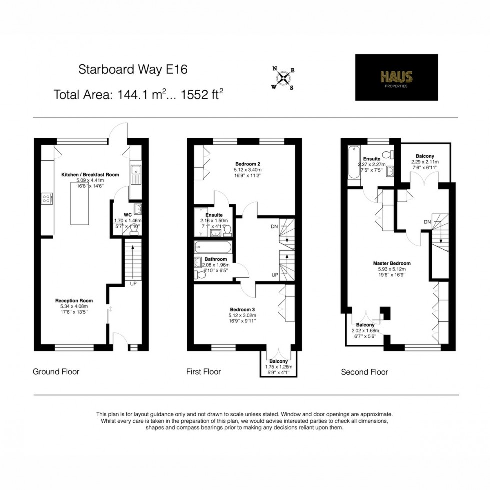 Floorplan for Starboard Way, London, E16