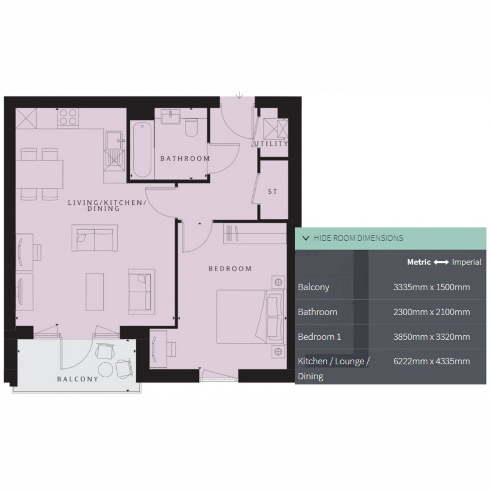 Floorplan for Unit 80 Springfield Place, London, SW17