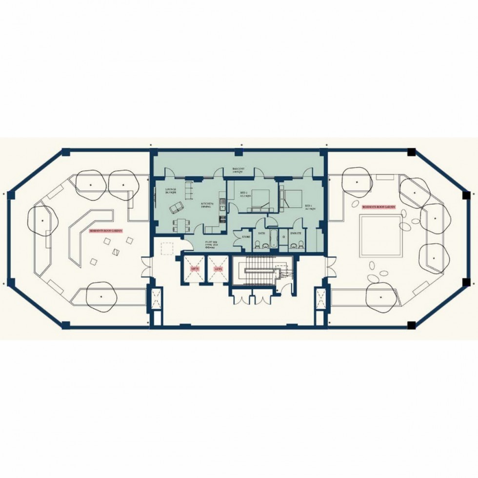 Floorplan for Unit 1599 Bookbinder Point, Acton, W3