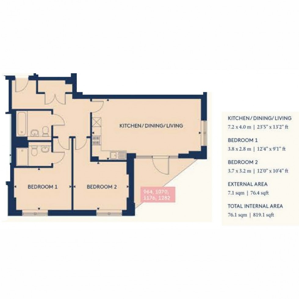 Floorplan for Unit 1070 Bookbinder Point, Acton, W3