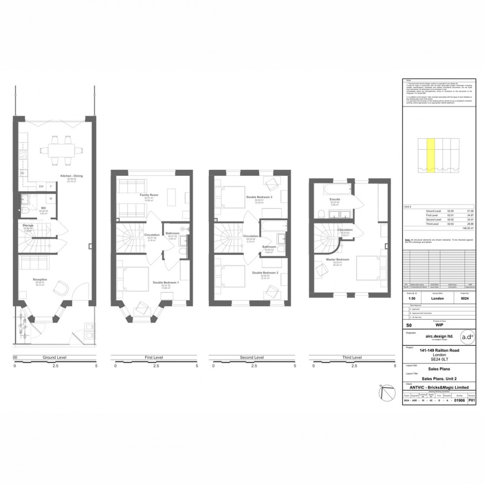 Floorplan for Unit 2 Poet's Corner, Herne Hill, SE24