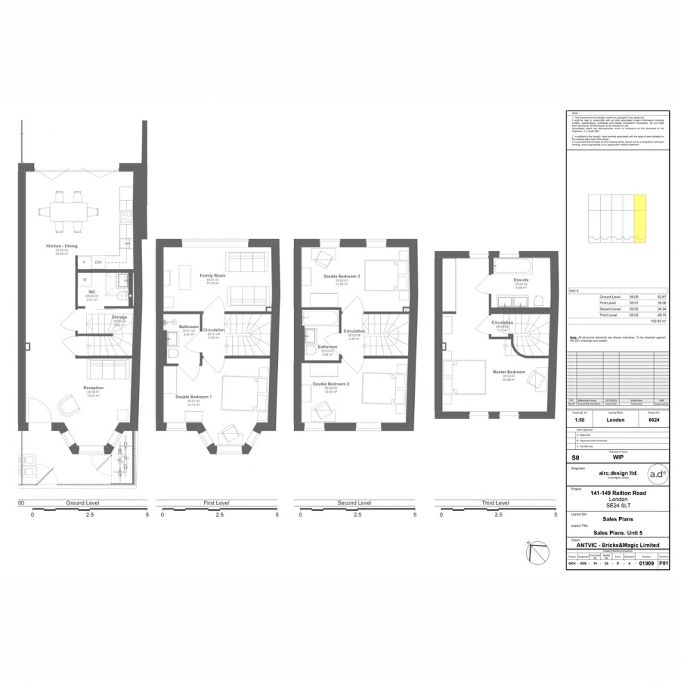 Floorplan for Unit 5 Poet's Corner, Herne Hill, SE24