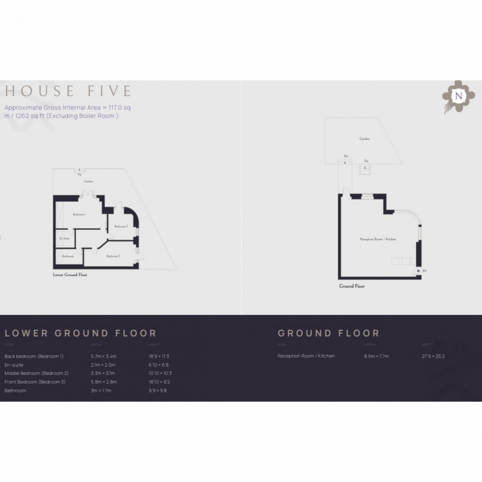 Floorplan for House 5 Charles Mews, Alexandra Palace, N22