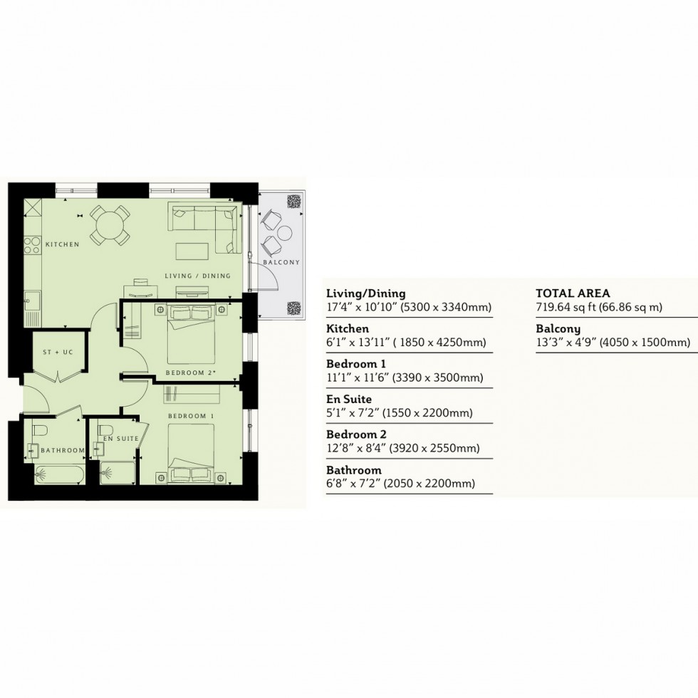 Floorplan for Unit 389 Hayes Village, Hayes, UB3