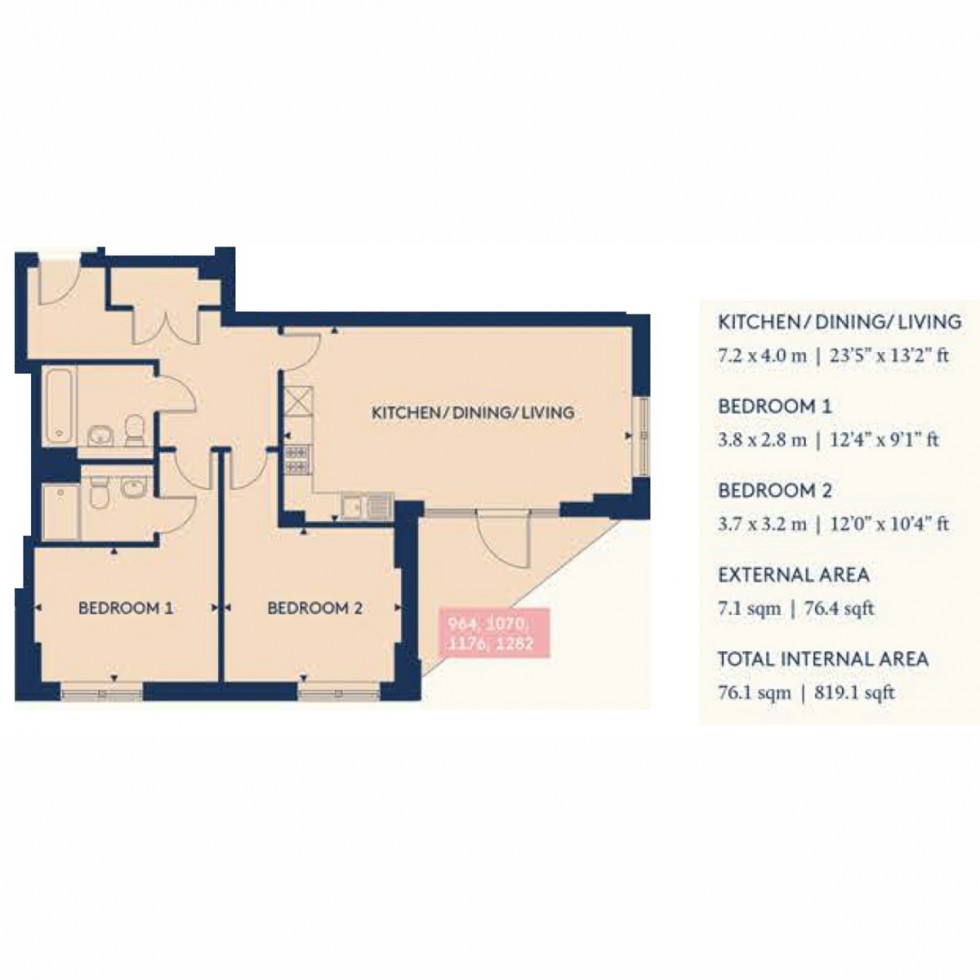 Floorplan for Unit 1176 Bookbinder Point, Acton, W3