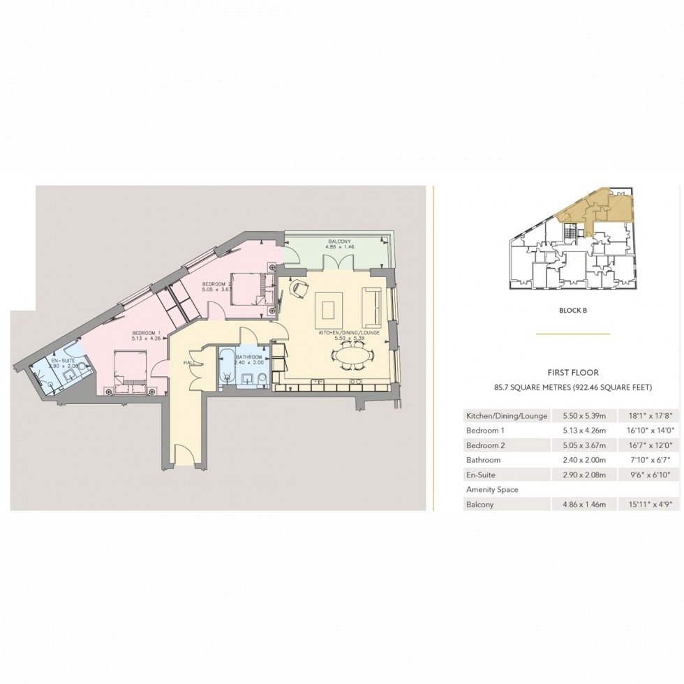 Floorplan for Unit 1035 Whetstone Square, Whetstone, N20