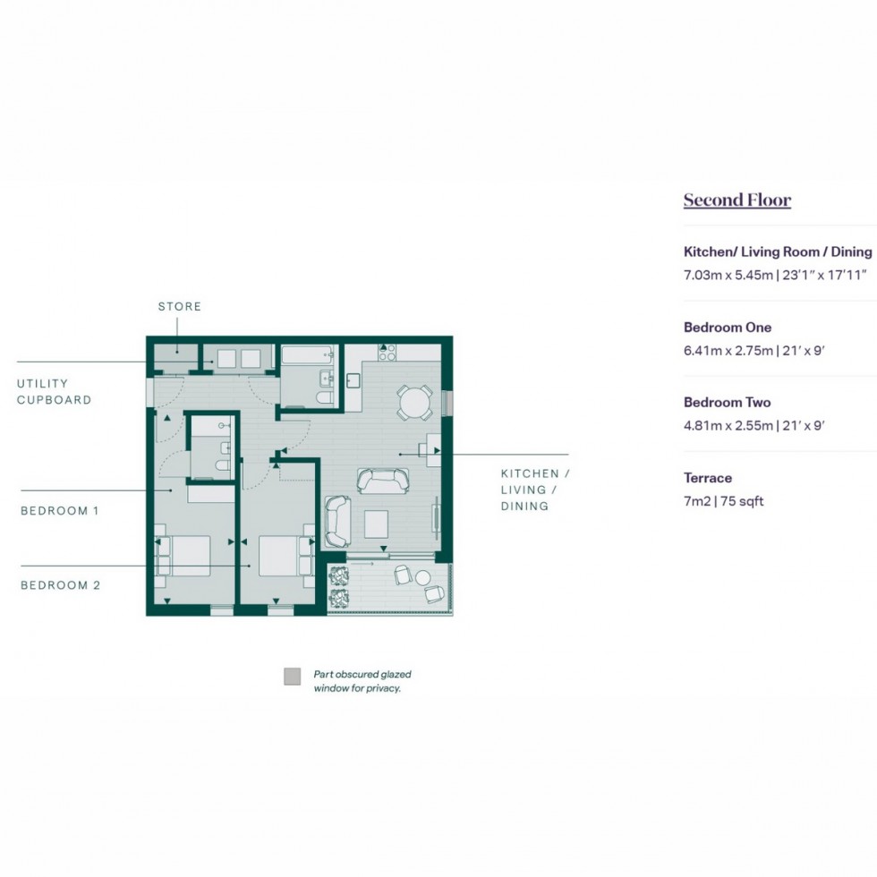 Floorplan for Unit 9 Print Makers, Bermondsey, SE1