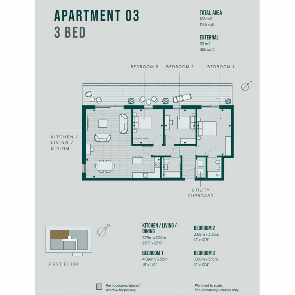 Floorplan for Unit 3 Print Makers, Bermondsey, SE1