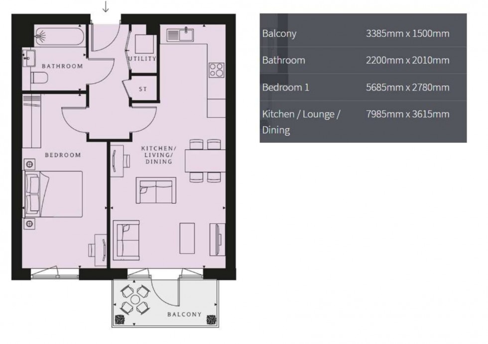 Floorplan for Glenburnie Road, London