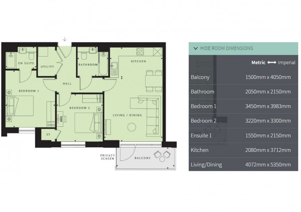 Floorplan for Nestles Avenue, Middlesex