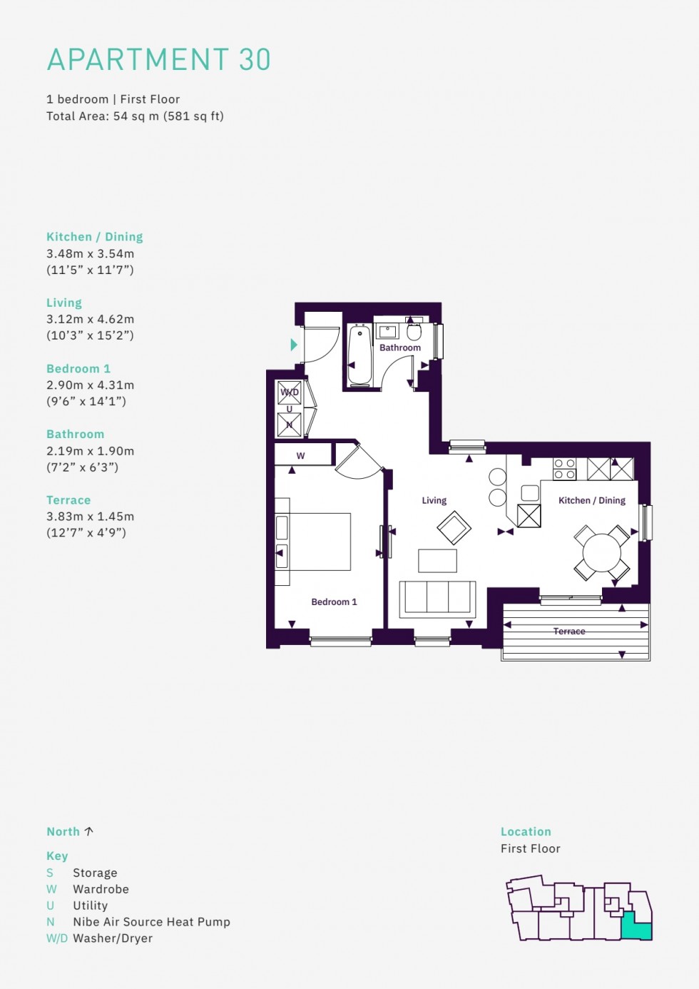 Floorplan for Edna Road, Raynes Park