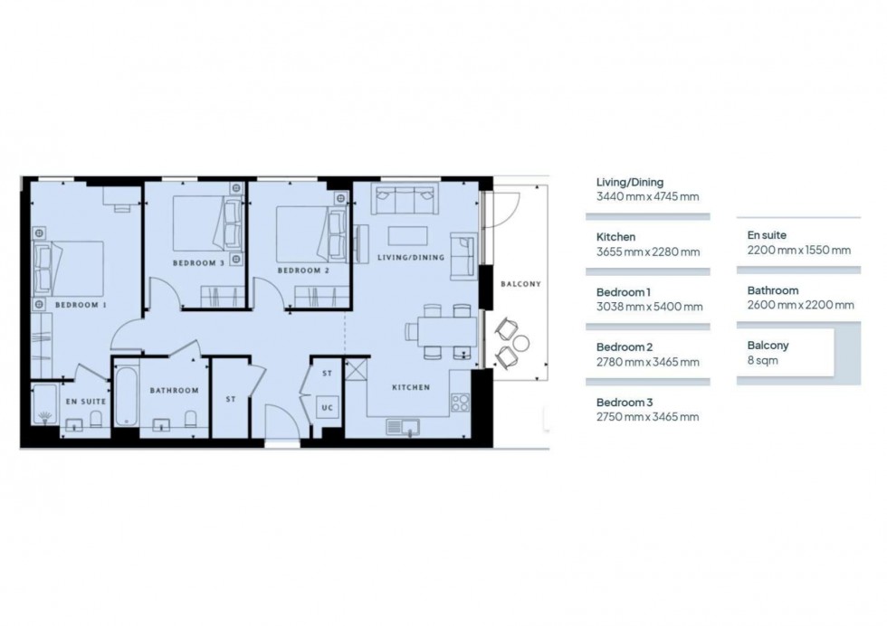 Floorplan for Burlington Road, New Malden