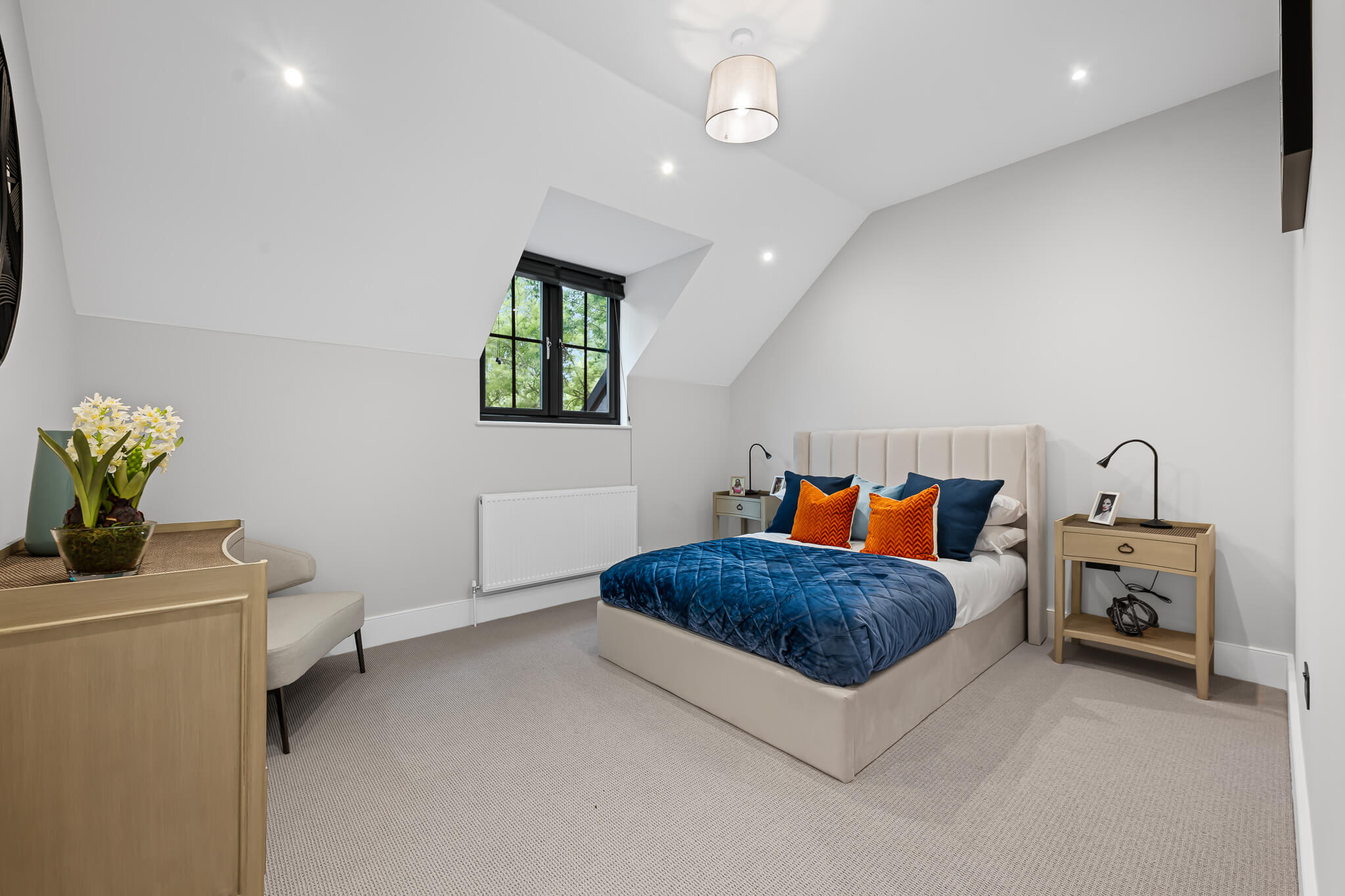 Spacious Modern Bedroom with Neutral Décor at Abbotswood Place, Streatham Croydon | Haus Properties
