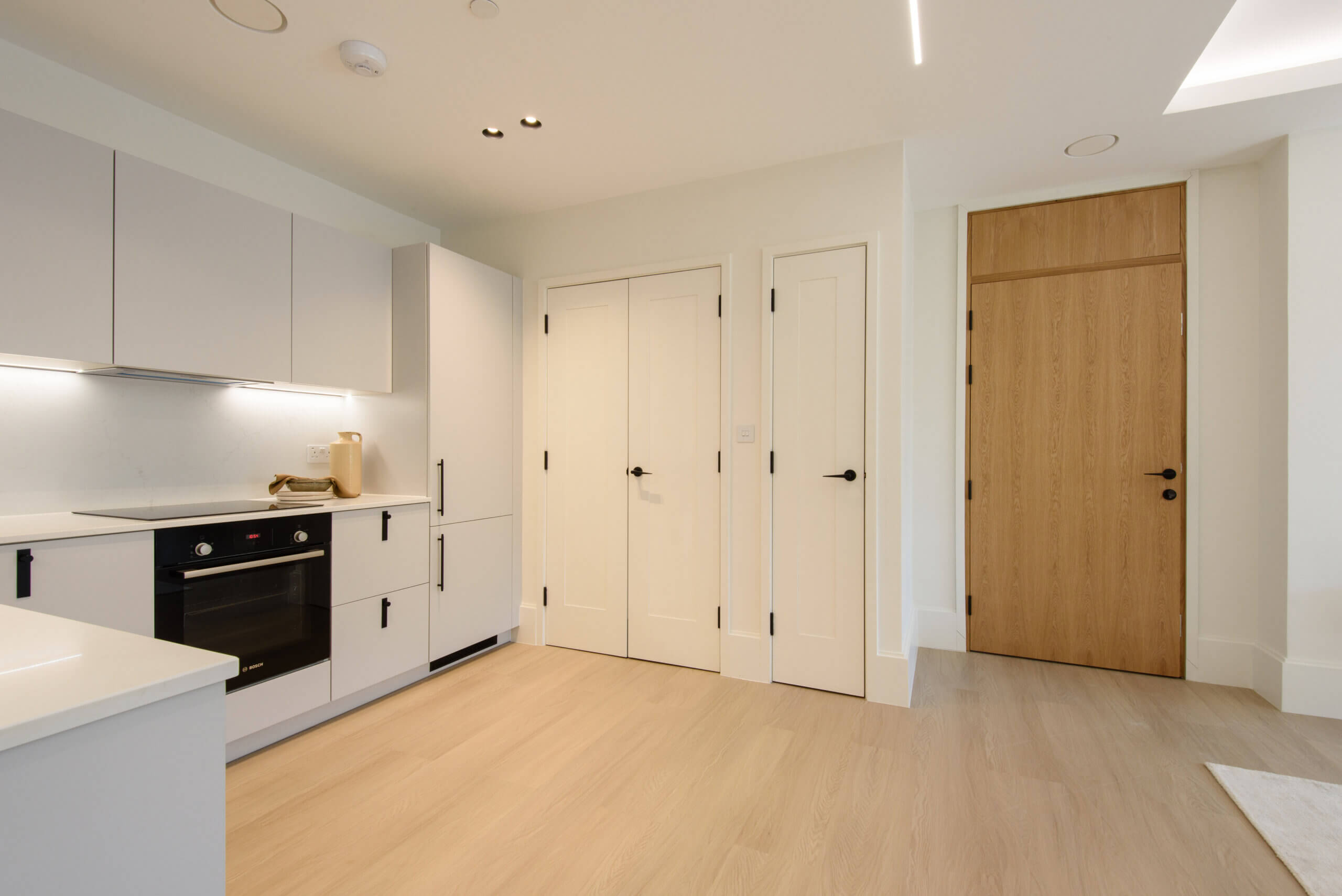 Modern Kitchen with Integrated Appliances at Artscene, East Acton Lane London | Haus Properties